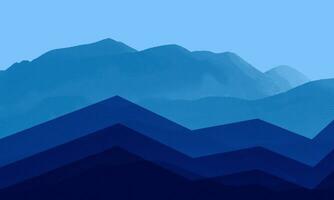 abstrakt Blau Berg Vektor Hintergrund