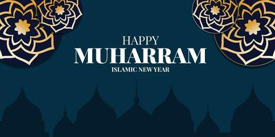 Muharram mubarak helig månad hijri islamic ny år hijri 1444 fredag juli 29 hijri härledd från Hijra menande migration startande punkt av islamic kalender är migration av profet muhammad från mecka vektor