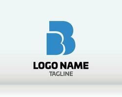 Logo Brief b Design Vektor Kunst Briefform