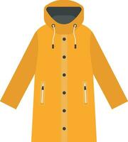 Gelb Regenjacke Vektor Illustration