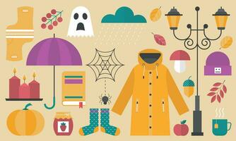 Illustration im eben Vektor Stil Herbst