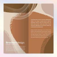 abstrakt broschyr formgivningsmall för skönhet och mode vektor
