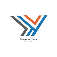 y Brief kreativ Logo Design Symbol vektor