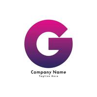 G Brief kreativ Logo Design Symbol vektor