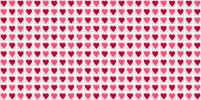 Valentinstag Tag Hintergrund mit rot Herzen. eben Vektor Illustration