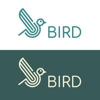 vektor grafisk design, fågel logotyp design