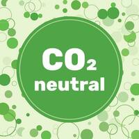 co2 neutral abstrakt Banner. Netz Null Kohlenstoff Fußabdruck - - Kohlenstoff Emissionen kostenlos Nein Luft Atmosphäre Verschmutzung.Vektor Illustration vektor