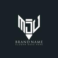 mju abstrakt Brief Logo. mju kreativ Monogramm Initialen Brief Logo Konzept. mju einzigartig modern eben abstrakt Vektor Brief Logo Design.