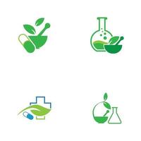 naturmedicin logotyp bilder illustration design vektor