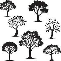 Baum Vektor Silhouette Illustration