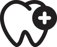 Zahn Zahnarzt Symbol Symbol Bild Vektor. Illustration von das Dental Medizin Symbol Design Grafik Bild vektor