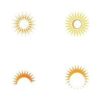 Sonne-Logo-Symbol-Vektor-Illustration-Design-Vorlage vektor