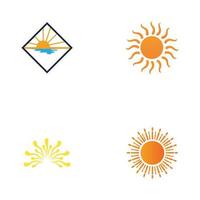 Sonne-Logo-Symbol-Vektor-Illustration-Design-Vorlage vektor