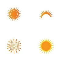 Sonne-Logo-Symbol-Vektor-Illustration-Design-Vorlage vektor