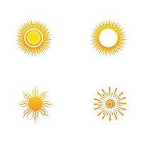 Sonne-Logo-Symbol-Vektor-Illustration-Design-Vorlage vektor