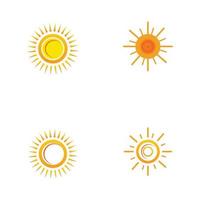 Sonne-Logo-Symbol-Vektor-Illustration-Design-Vorlage vektor