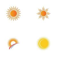 Sonne-Logo-Symbol-Vektor-Illustration-Design-Vorlage vektor