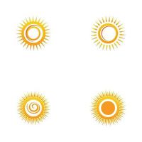 Sonne-Logo-Symbol-Vektor-Illustration-Design-Vorlage vektor