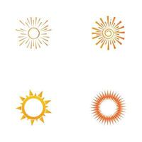Sonne-Logo-Symbol-Vektor-Illustration-Design-Vorlage vektor