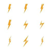 thunderbolt logo illustration vektor