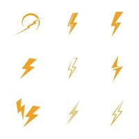 thunderbolt logo illustration vektor