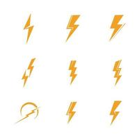 thunderbolt logo illustration vektor