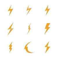 thunderbolt logo illustration vektor