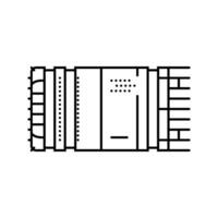 Tunnel langweilig Konstruktion Fahrzeug Linie Symbol Vektor Illustration