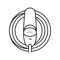 Laden Kabel Veranstalter elektrisch Linie Symbol Vektor Illustration
