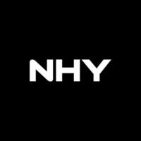 nhy brev logotyp design, inspiration för en unik identitet. modern elegans och kreativ design. vattenmärke din Framgång med de slående detta logotyp. vektor