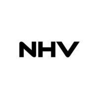 nhv brev logotyp design, inspiration för en unik identitet. modern elegans och kreativ design. vattenmärke din Framgång med de slående detta logotyp. vektor