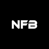 nfb Brief Logo Design, Inspiration zum ein einzigartig Identität. modern Eleganz und kreativ Design. Wasserzeichen Ihre Erfolg mit das auffällig diese Logo. vektor