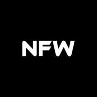 nfw Brief Logo Design, Inspiration zum ein einzigartig Identität. modern Eleganz und kreativ Design. Wasserzeichen Ihre Erfolg mit das auffällig diese Logo. vektor