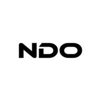 ndo brev logotyp design, inspiration för en unik identitet. modern elegans och kreativ design. vattenmärke din Framgång med de slående detta logotyp. vektor