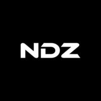 ndz Brief Logo Design, Inspiration zum ein einzigartig Identität. modern Eleganz und kreativ Design. Wasserzeichen Ihre Erfolg mit das auffällig diese Logo. vektor