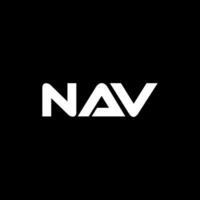 nav brev logotyp design, inspiration för en unik identitet. modern elegans och kreativ design. vattenmärke din Framgång med de slående detta logotyp. vektor