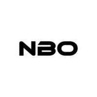 nbo brev logotyp design, inspiration för en unik identitet. modern elegans och kreativ design. vattenmärke din Framgång med de slående detta logotyp. vektor