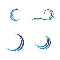 Wellen-Wasser-Logo vektor