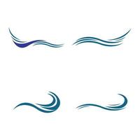 Wellen-Wasser-Logo vektor