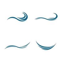 Wellen-Wasser-Logo vektor