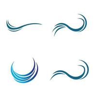 Wellen-Wasser-Logo vektor