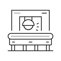 Schneiden Werkzeug Herstellung Ingenieur Linie Symbol Vektor Illustration