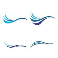 Wellen-Wasser-Logo vektor