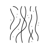 Hitze Welle Linie Symbol Vektor Illustration