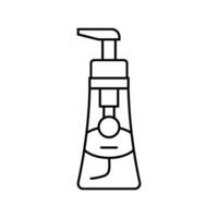 Händewaschen Hygiene Linie Symbol Vektor Illustration