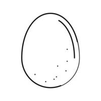 ägg mat höna linje ikon vektor illustration