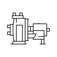 kemisk pump ingenjör linje ikon vektor illustration