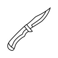 kniv vapen krig linje ikon vektor illustration