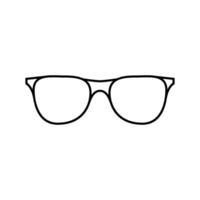 Brille Hipster retro Linie Symbol Vektor Illustration