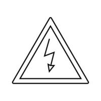 märka elektricitet linje ikon vektor illustration